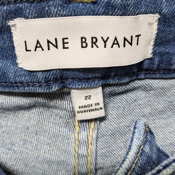 LANE BRYANT Flex Magic Waistband Signature Fit Straight Jeans 22 - Picture 4 of 7